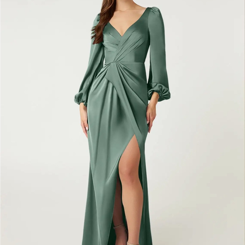Mel Stretch Satin Dress